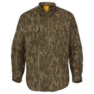Browning Wasatch-CB Shirt Button-Front 2 Pocket Mossy Bottomland S