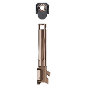 Radian Weapons Afterburner Compensator and Ramjet Barrel Combo for Glock 19 Gen 5 Bronze Barrel