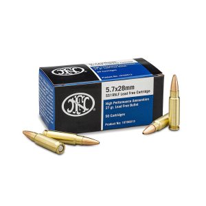 FN SS195LF Handgun Ammunition 5.7x28mm 27gr HP 1890 fps 50/ct