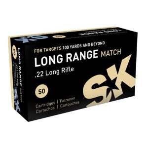 SK Long Range Match Rimfire Ammunition .22 LR 40 gr LRN 1106 fps 50/ct