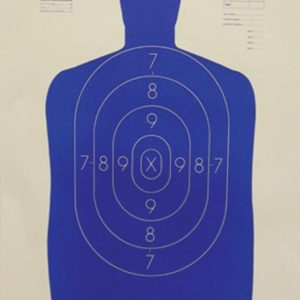 Speedwell Official NRA Police Qualification Silhouette Police Silhouette Reduced 50 ft. 14" X 21.5"