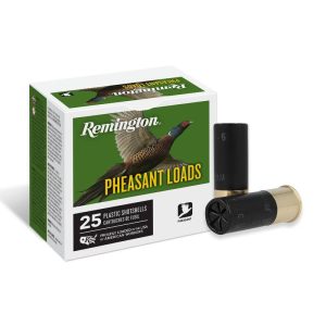 Remington Pheasant Loads Shotshells 12ga 2-3/4 in 3-3/4 dr 1330 fps 1-1/4oz #5 250/ct Case (10 Boxes of 25/ct)