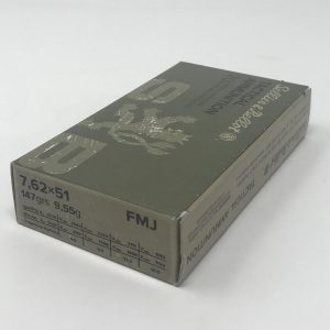 Sellier & Bellot M80 Rifle Ammunition 7.62x51 147gr FMJ 2776 fps 20/ct