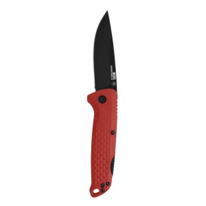 SOG Knives Adventurer LB Folding Knife 3" Drop Point Blade Red