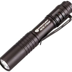 Streamlight MicroStream Alkaline Battery-Powered LED Pen Light -  White LED Black