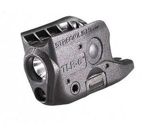 Streamlight TLR-6 Subcompact Tactical Light with Integrated Red Aiming Laser 2 CR1/3N Batteries S&W M&P Shield