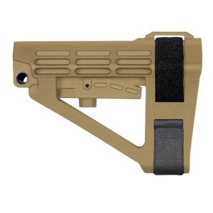 SB Tactical SBA4 5-Postion Adjustable Brace for AR-15 FDE
