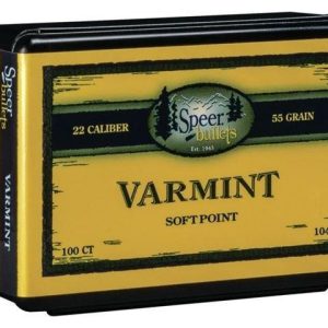 Speer Varmint Soft Point Rifle Bullets .224 cal .224" 55 gr JSP 100/ct