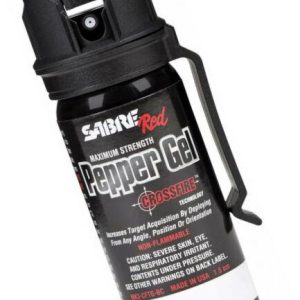 Sabre 1.8 oz Crossfire Pepper Gel w/ Belt Clip