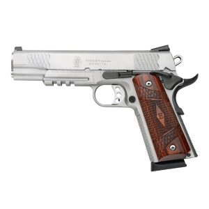 S&W M1911TA E-Series Tactical Rail Handgun 45 Auto 8rd Magazine 5" Barrel Wood Grips USED