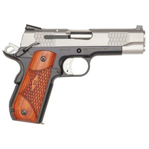 USED Smith & Wesson 1911SC E Series Handgun .45 ACP 7rd Magazine 4.25" Barrel Round Butt Scandium Frame Silver and Black