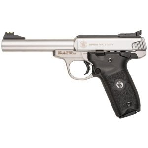 Smith & Wesson SW22 Victory Handgun .22 LR 10rd Magazines (2) 5.5" Barrel Silver with Black Grip USED