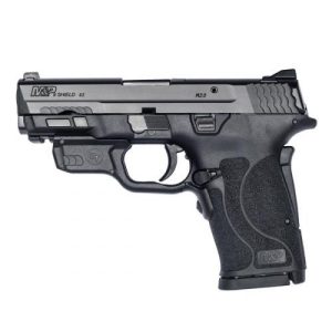 S&W M&P 9 SHIELD EZ No Manual Thumb Safety W/Crimson Trace Red Laserguard 9mm Luger 8rd Magazine 3.675" Barrel USED