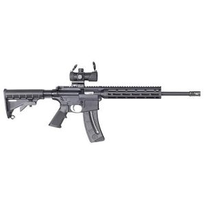 S&W M&P 15-22 Sport Rifle .22LR 25rd Magazine 16.5" Barrel with MP-100 M&P Red/Green Dot Optic USED