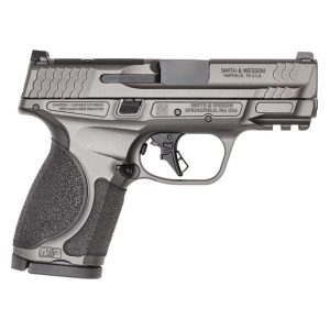 S&W M&P 9 M2.0 Metal Compact OR Handgun 9mm Luger 15rd Magazine(2) 3.6" Barrel Tungsten Gray Cerakote No Thumb Safety