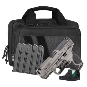 S&W M&P9 Metal M2.0 Handgun Bundle 9mm Luger 15rd Magazine(5) 3.6" Barrel Thumb Safety Viridian RFX11 and Savior Bag
