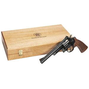S&W Classics M29 Handgun .44 Rem Mag 6rd Capacity 6.5" Blued Barrel Wood Grips with Box