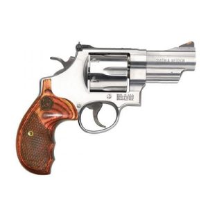 Smith & Wesson 629 Deluxe Handgun .44 Mag 6rd Capacity 3" Barrel Silver with Wood Grips