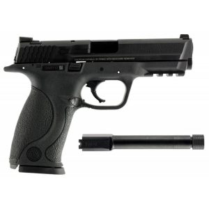 Smith & Wesson M&P9 Threaded Barrel Kit Full Size Handgun 9mm Luger 17rd Magazine 4.25" Barrel Black with 4.7" Threaded Barrel USED