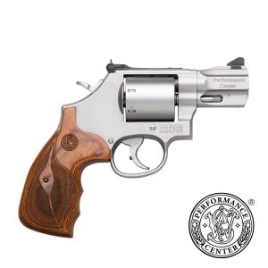 Smith & Wesson L-Frame Model 686 Handgun .357 Mag 7rd Capacity 2.5" Barrel Silver with Wood Grip