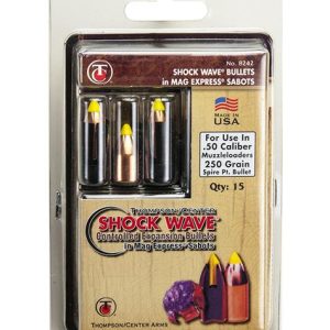Thompson Center Shockwave Spire Point Polymer Tip Bullets .50 cal Sabot 200 gr  15/ct