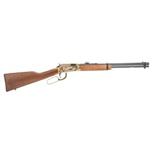 Rossi Rio Bravo Wyatt Earp Engraved PVD Gold Rifle .22 LR 15rd Capacity 18' Barrel Wood Stock