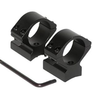 Talley Lightweight Alloy Scope Mount Combo - Black Anodized - 1" - Low Winchester 70 STD & Short