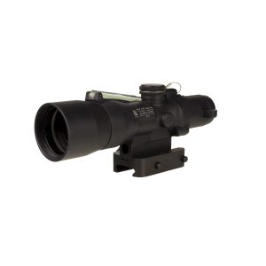 Trijicon Compact ACOG 3x30 Rifle Scope Green Chevron .223/62gr. Illuminated Black w/ Mount