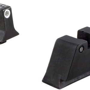 Trijicon Bright & Tough Night Sight Suppressor Night Sight Set for Glock - White Front/Black Rear with Green Lamps