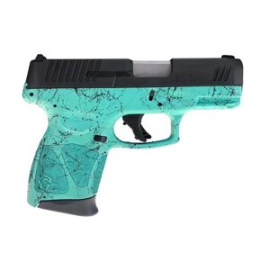 Taurus G3C Handgun 9mm Luger 12/rd 3.2" Barrel Teal with Black Splatter