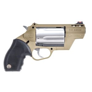 Taurus Judge Public Defender Handgun .45 Colt 5rd Capacity 2" Barrel Stainless Steel FDE