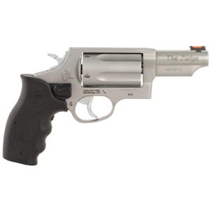 Taurus Judge Compact Handgun .45 Colt/.410 ga 5rd Capacity 3" Barrel Stainless with Black Grip with Laser