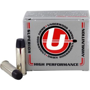 Underwood Ammo Lead Wide Long Nose Gas Check Handgun Ammuniton 41 Rem Mag 265gr SP 1350 fps20/ct-Will not work in Taurus Judge