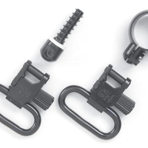 Uncle Mike's Quick Detach Sling Swivel Set Full Band Lever Action Rifles .645-.660 Winchester/Marlin Swivel Steel Black