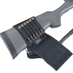 Uncle Mike's Plain Black Cartridge Holder Rifle Buttstock