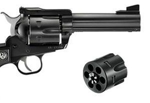 Ruger New Blackhawk Convertible SA Handgun .45 Colt/.45 ACP 6rd Capacity 4.62" Barrel Blued