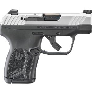 Ruger LCP MAX Handgun .380 Auto 10rd Magazine 2.80'' Black Oxide Barrel Manual Safety Stainless Slide/Black Grip