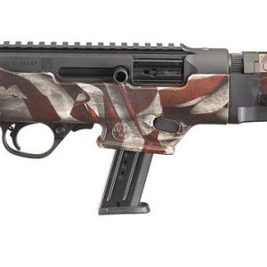 Ruger PC Carbine 9mm Luger 17rd Magazine 16.12" Barrel American Flag Camo Synthetic Stock