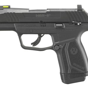 Ruger Max-9 Optic Ready Handgun 9mm Luger 12rd Magazine 3.2" Barrel Fiber Optic Sights Black Grip