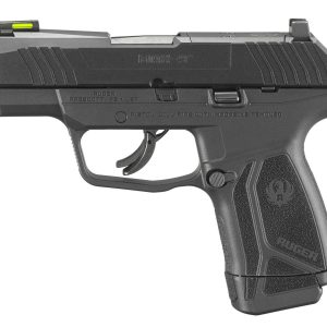 Ruger Max-9 Pro Optic Ready Handgun 9mm Luger 12rd Magazine 3.2" Barrel Fiber Optic Sights No Manual Safety Black Grip