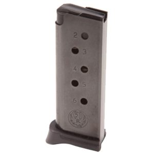 Ruger Handgun Magazine w/Extended Floorplate for LCP .380 Auto 6/rds Black