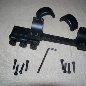 DNZ 1-Piece Freedom Reaper Forward Ring Picatinny Rail Mount - 30mm Black