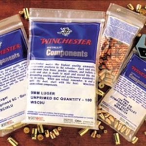 Winchester Unprimed Brass Handgun Cartridge Cases 100/ct .357 Mag