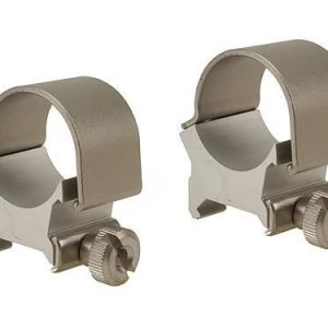 Weaver Detachable Top Mount Aluminum Scope Rings 1" High - Silver