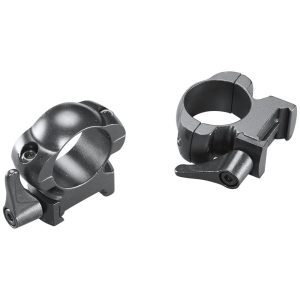 Weaver Grand Slam Leaver-Lok Top Mount Steel Scope Rings 1" High Matte