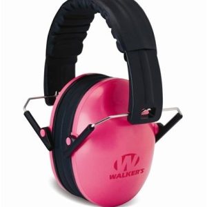 Walker's Game Kids Folding Passive Ear Muffs-Pink