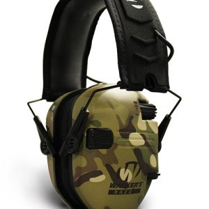 Walker's Razor Slim Shooter Folding Electronic Muff- Camo Tan