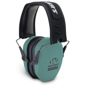 Walker's Razor Slim Passive Ear Muffs 27dB Teal