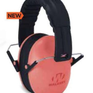 Walker's Small Passive Folding Ear Muffs - Coral 23dB NRR