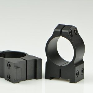 Warne 2-Piece Maxima Fixed (19mm Dovetail) Scope Ringmounts with Grooved Receiver Fits CZ550 1" Medium Matte